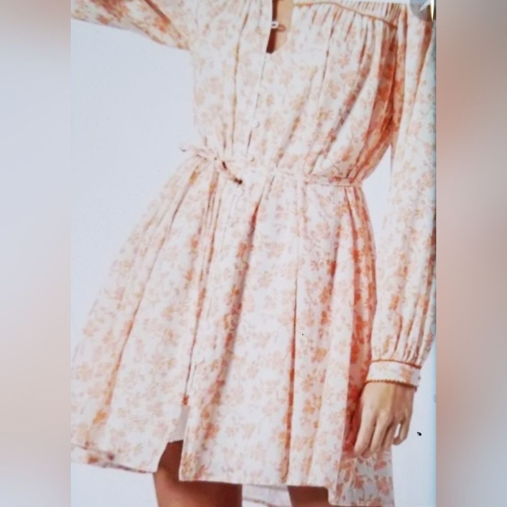 NwT JOIE Challensia cotton mini dress size large - Picture 3 of 5